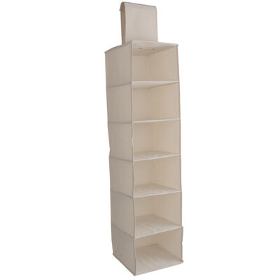 British Canvas 6' Compartment Hanging Closet | New